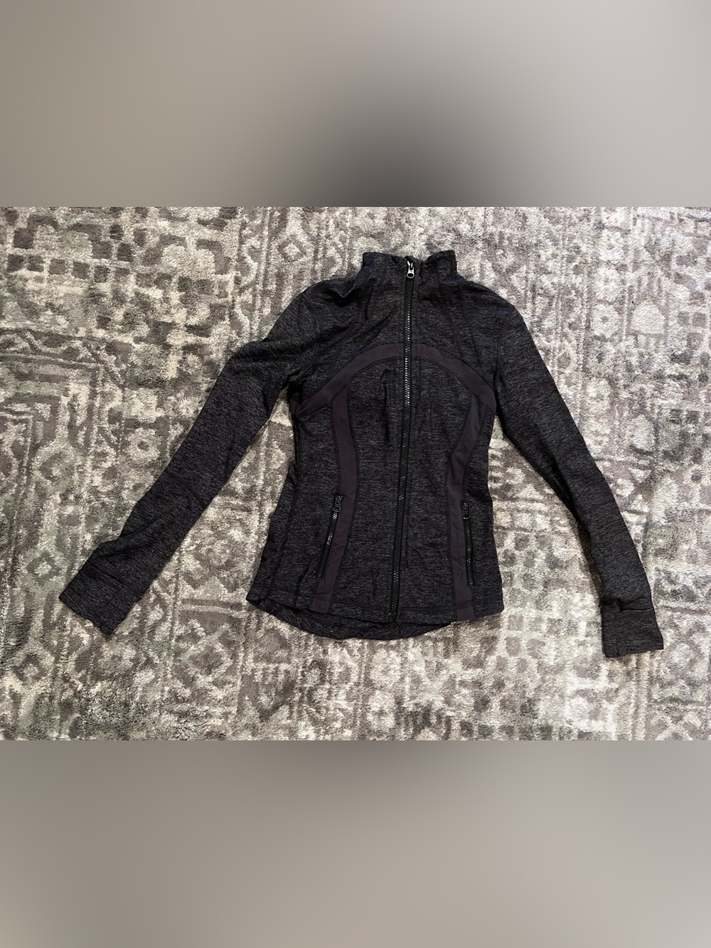 lululemon athletica Women's Black Heather Zip Utility Jacket